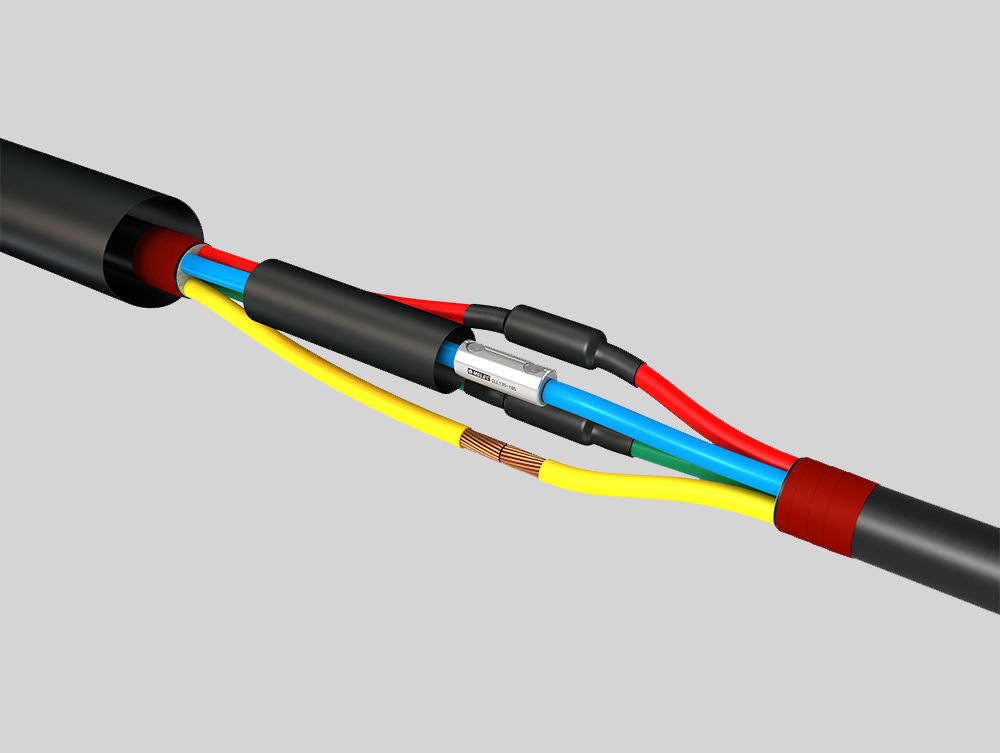 Heat Shrink Straight Joint Accessories for 0.6-1.0(1.2)kV Cables